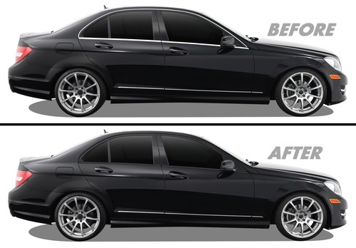 Chrome delete blackout - blackout, vinyl